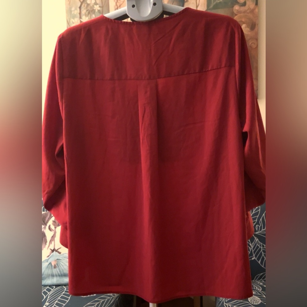 Lane Bryant - Red long Sleeve shirt - Picture 9 of 12